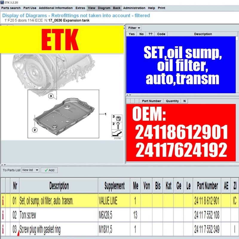 Для Land Rover / BWM 8HP45 8HP70 трансмиссионное масло фильтр для сковороды Lr065238 Lr023294 24118612901