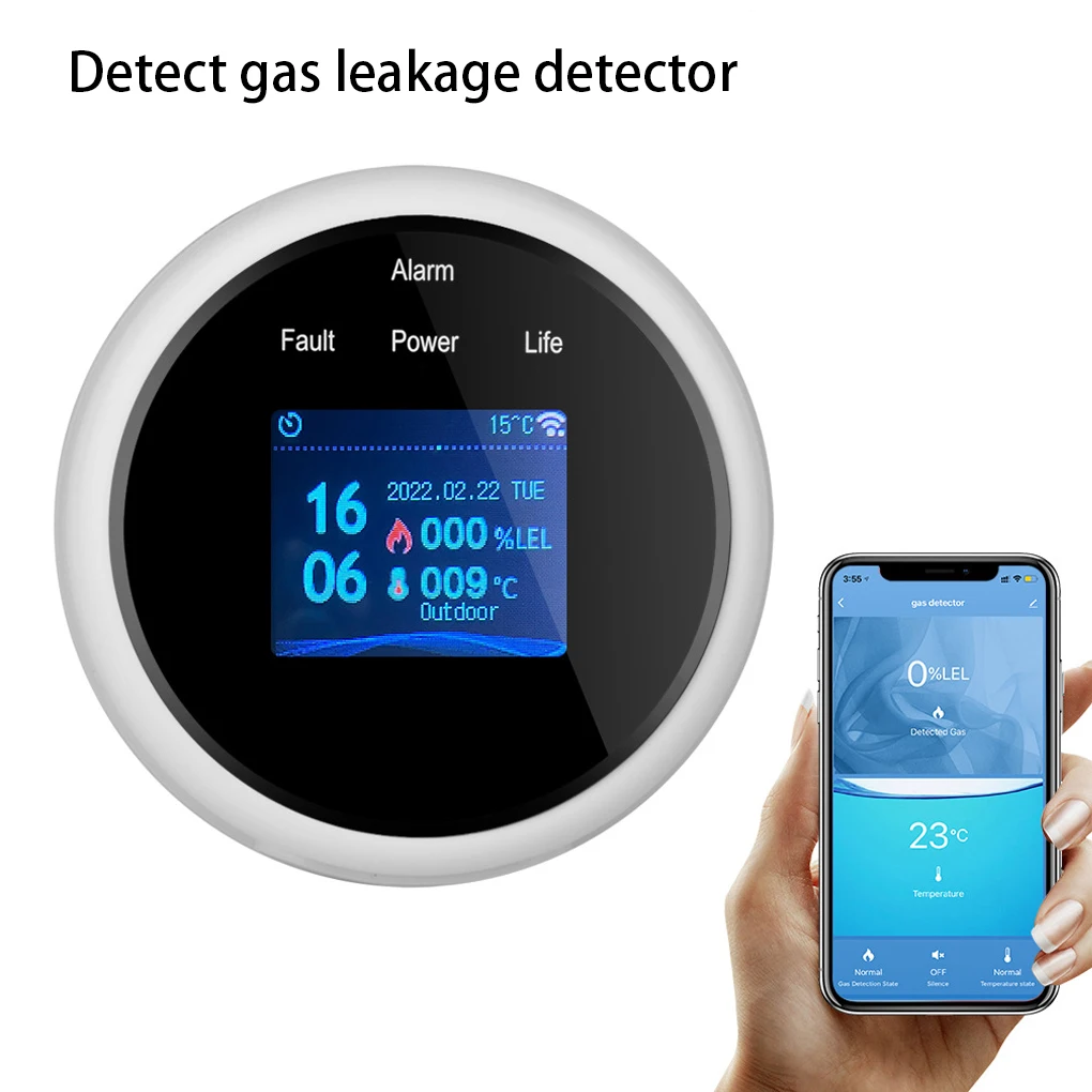 

Smart Air Leakage Detector Notification Push Leak Alarms Sensor Security