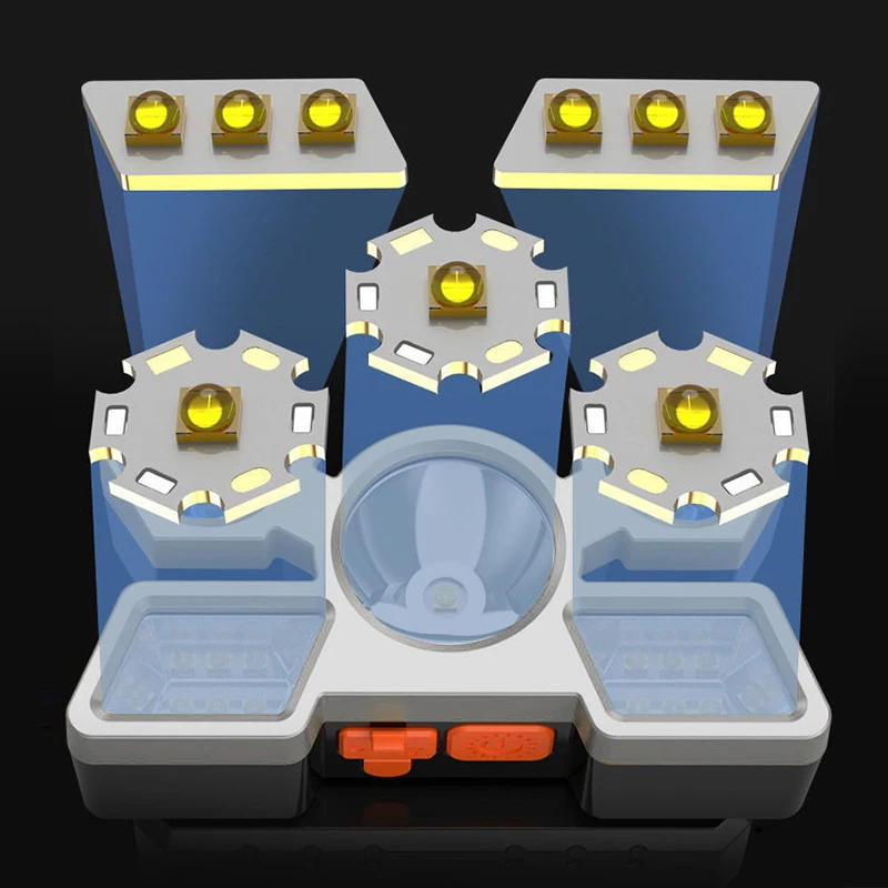 

Фонарь налобный фонарь мощный яркий Перезаряжаемый налобный фонарь для рыбалки с креплением на голову