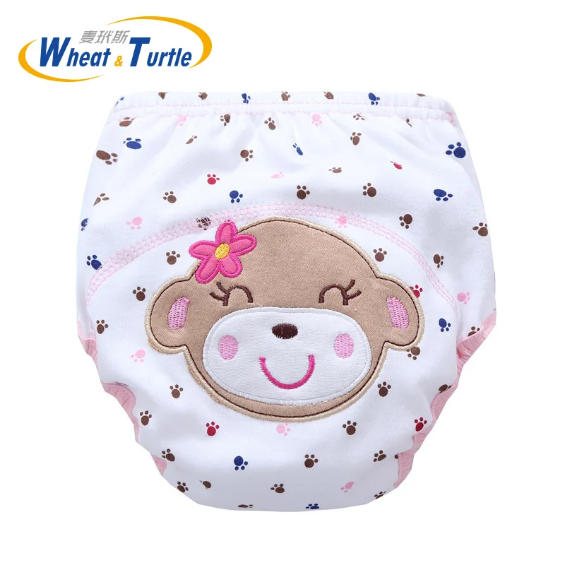 Mother Kids Baby Bare Cloth Diapers Unisex Reusable Washable Infants Children Cotton Cloth Training Panties Nappies Changing