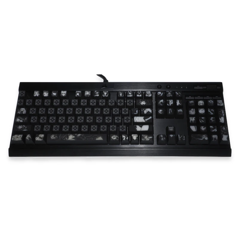 1 Set Kantai Collection Theme Custom Design Backlit Black Hole Keycap Coating for Mechanical Keyboard Corsair K70 Razer Cherry enlarge