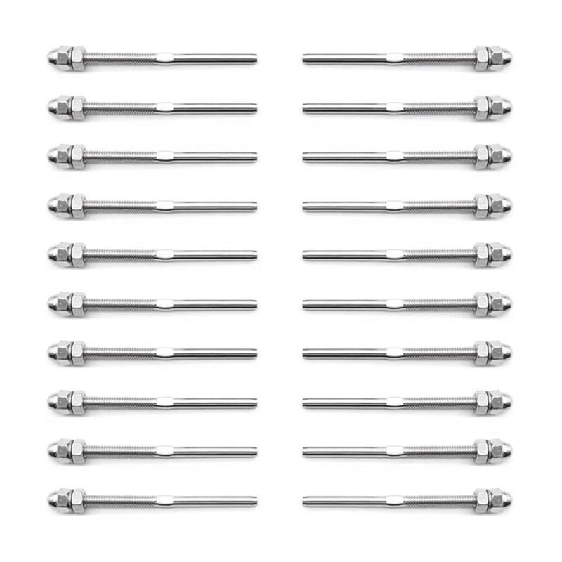 

T316 Cable Railing Tensioner End Connector Terminal For 1/8 Cable (20-Pack)