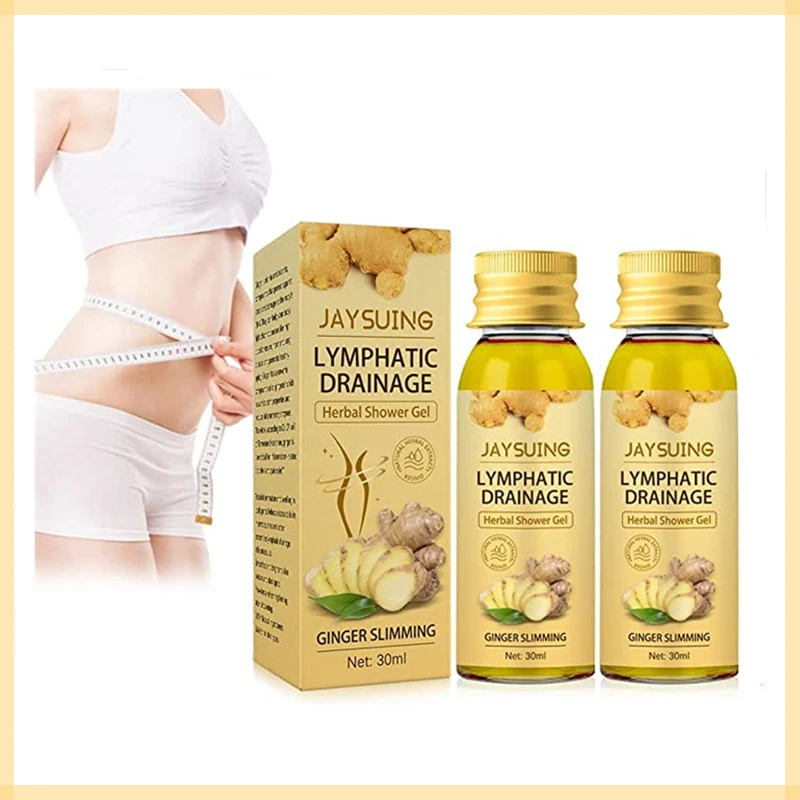 

Jaysuing Ginger Slimming Losing Weight Cellulite Remover Lymphatic Drainage Herbal Shower Gel Beauty Health Firm Body Care
