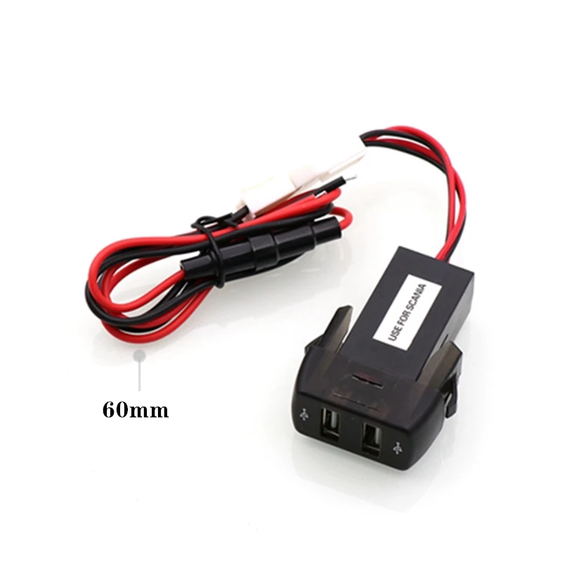 Автомобильное зарядное устройство с двумя USB-портами 5 В 3 0 А/а