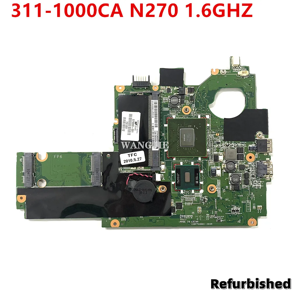 Восстановленная материнская плата для ноутбука HP MINI 311 311-1000CA 579999-001 N270 1,6 ГГц процессор