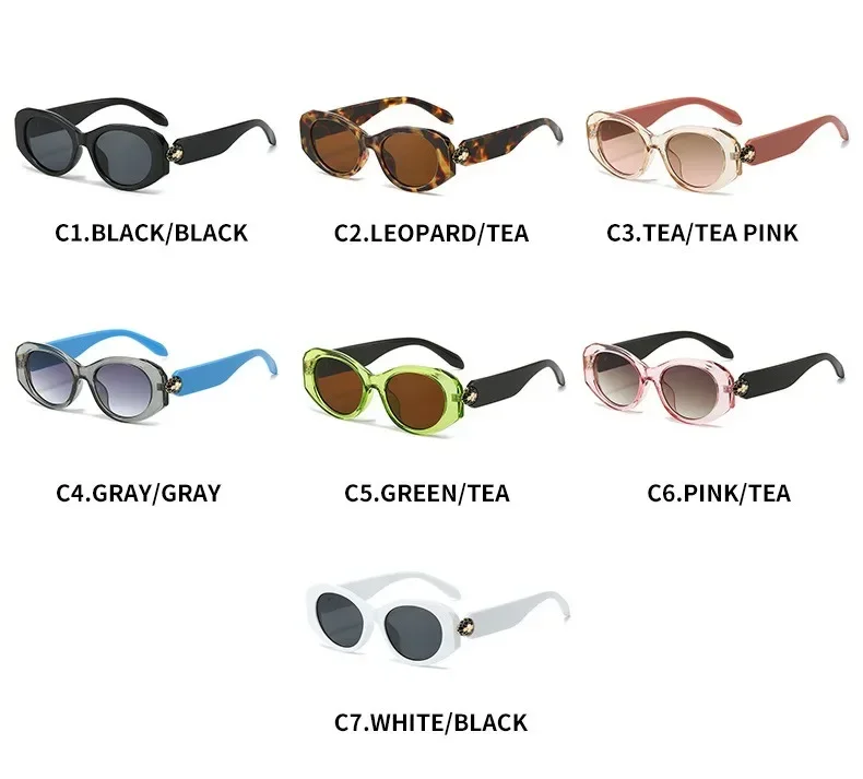 2024 роскошные винтажные металлические солнцезащитные очки кошачий глаз со