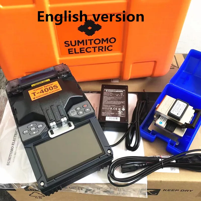 Japan Original Sumitomo T-400S Fiber Fusion Splicer /welding Machine Single Core FTTH Fiber Splicing Machine English Version