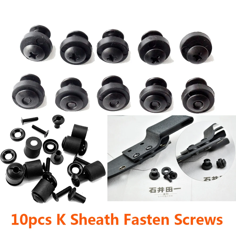 

10pcs Kydex K sheath Fasten Screws 5 size For Tek-lok