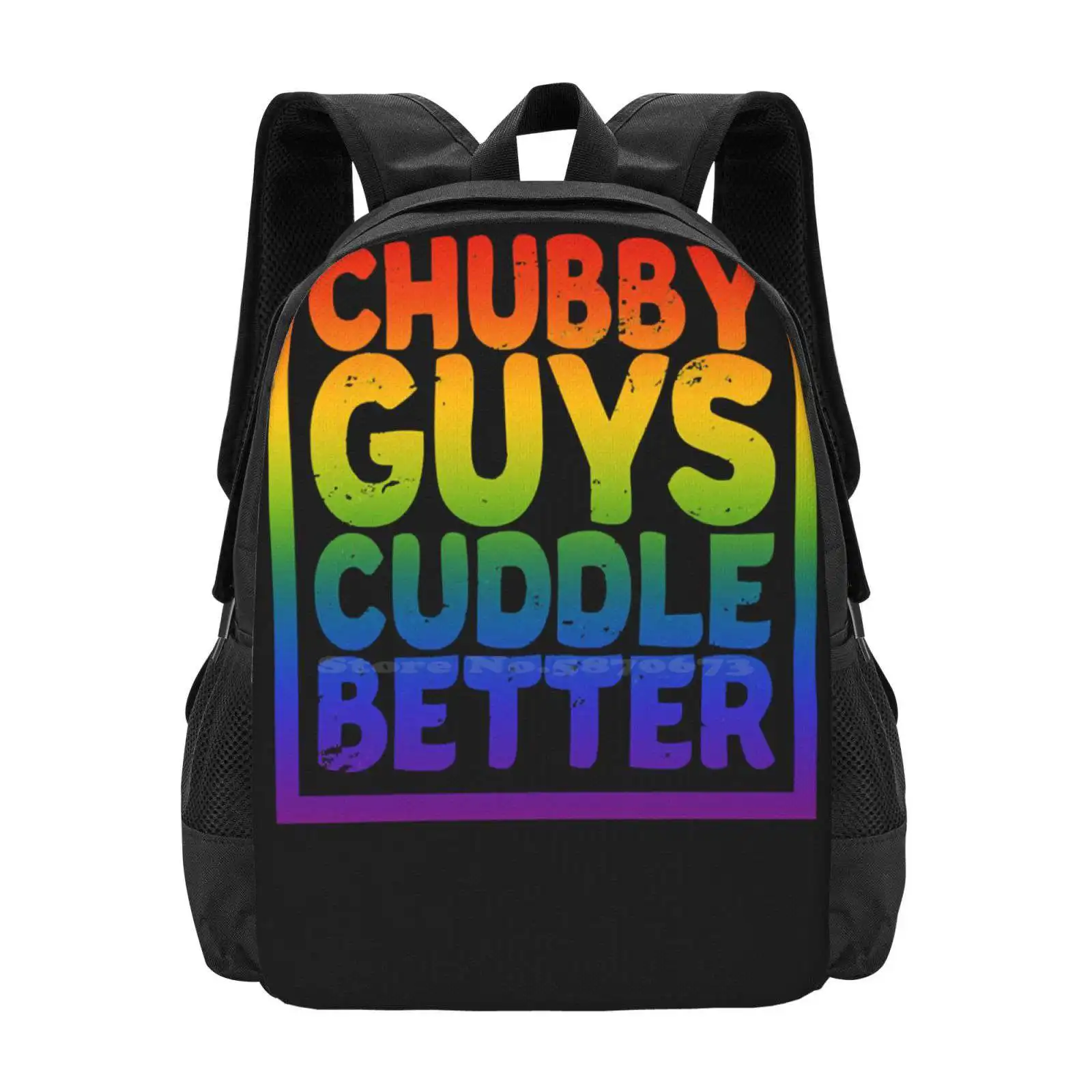 

Chubby Guys Cuddle Better-Lgbt Gay Bear Pride Hot Sale Backpack Fashion Bags Gay Bear Pride Bear Pride Flag Gay Bears Bear