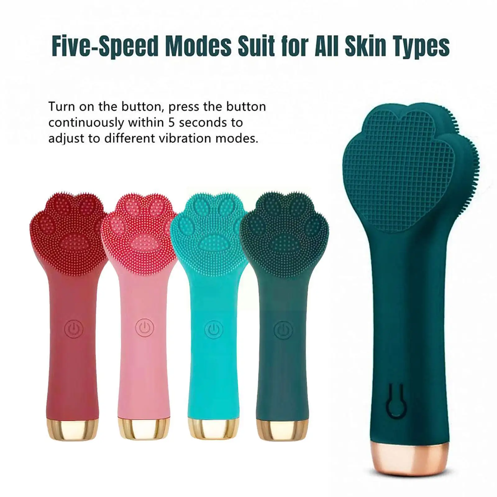 

Facial Silicone Brush Cleansing Washing Brush Pad Makeup Facial Electric Massage Remover Clean Brush Face Blackhead Exfolia X9J9