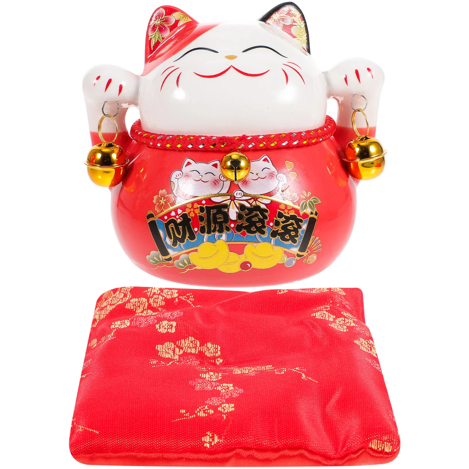 

Ceramic Piggy Bank Fortunate Cat Piggy Bank Fortunate Cat Ornament Restaurant Piggy Bank