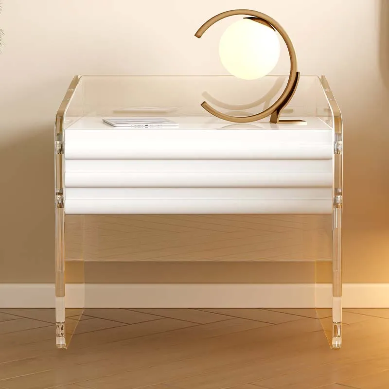

Bedroom Bedside Nightstand Glass Nordic Modern Home Small Nightstands Corner Cabinet Table Mesa De Cabeceira Hotel Furniture