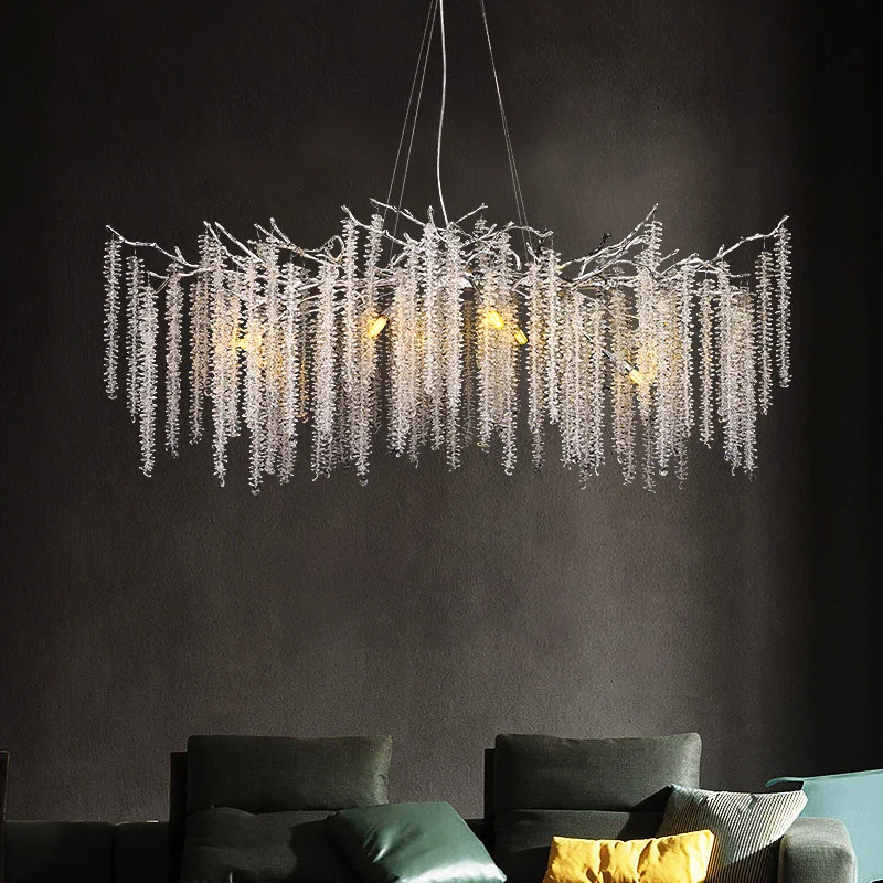 

Post Modern Dining Room Branch Chandelier G9 Led Pendant Chandelier Art Deco Led Chandelier Lighting Lustre Crystal Chandelier