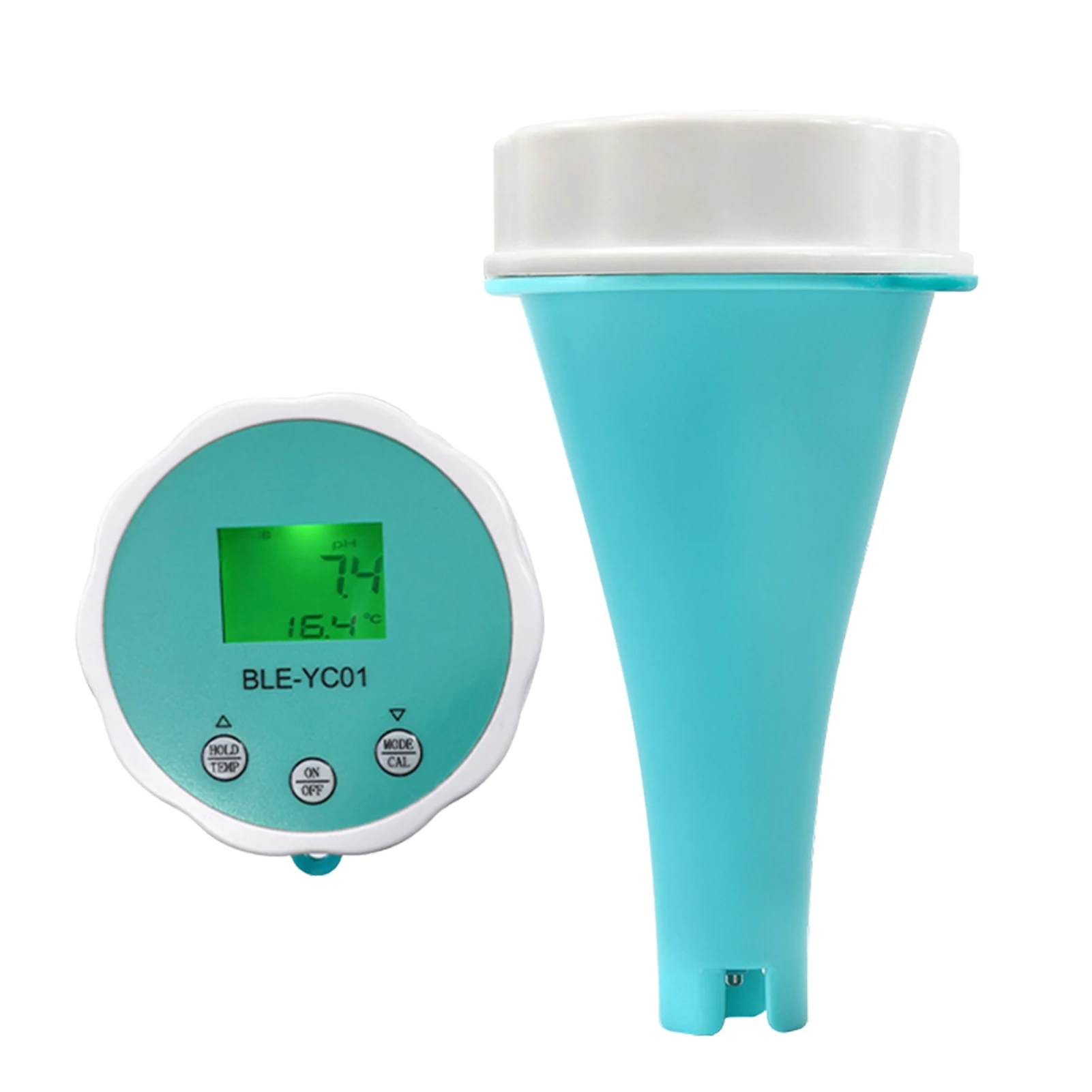 

Water Quality Tester 6-in-1 Testing Meter 6-in-1 Multi-Parameter Pool Water Quality Tester Pen Smart Mobile App Data