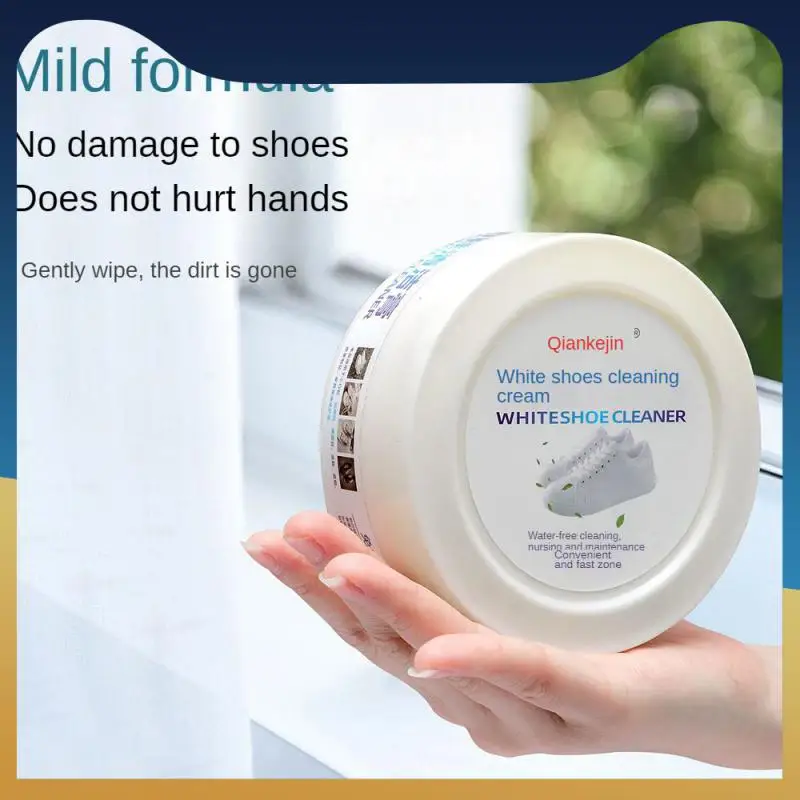 

260 G/box Small White Shoe Cleaning Cream Strong Decontamination Shoe Shine Artifact Cleaning Foam Cleaning Gadgets Surfactant