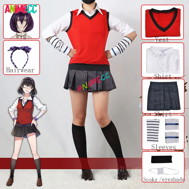 

Парик для косплея ANIMECC Midari lkshima, японская школьная форма, униформа на Хэллоуин, женская одежда
