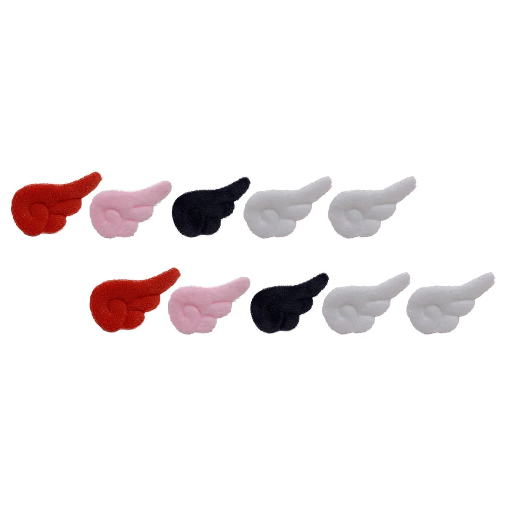 

50 PCS Plush Angel Wings Multi-purpose DIY Accessories Kid Socks Toy Decors Baby Headwear Materials Handmade Headdress Lovely