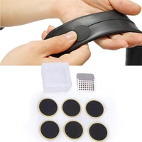 portable no glue bicycle tire tyre tube repair cycle patch kit rubber puncture patches bicycle inner tube puncture repair tools