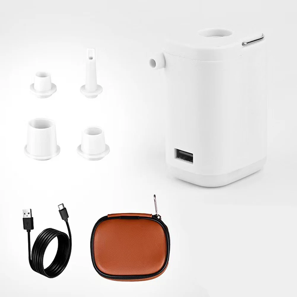 

Air Pump Inflator Portable USB Charging 1200mAh 180L/min 40-400LM 43*43*53mm 4500k White LED Lightweight Durable