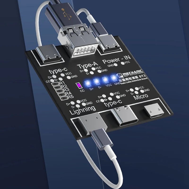 Акция! Плата обнаружения кабеля данных DT3 USB-кабель для тестирования IOS Android Type-C