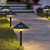 4 led solar lawn lamp waterproof ip55 new outdoor landscape mushroom light controlled garden decoration solar led spot light