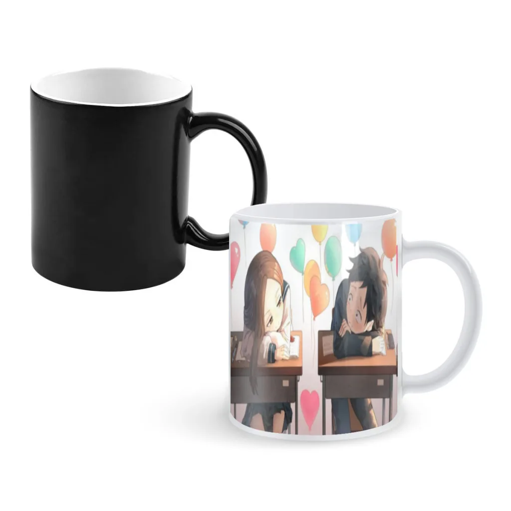 Аниме дразнящая мастер такаги-сан кружка стильная фарфоровая горячий шоколад