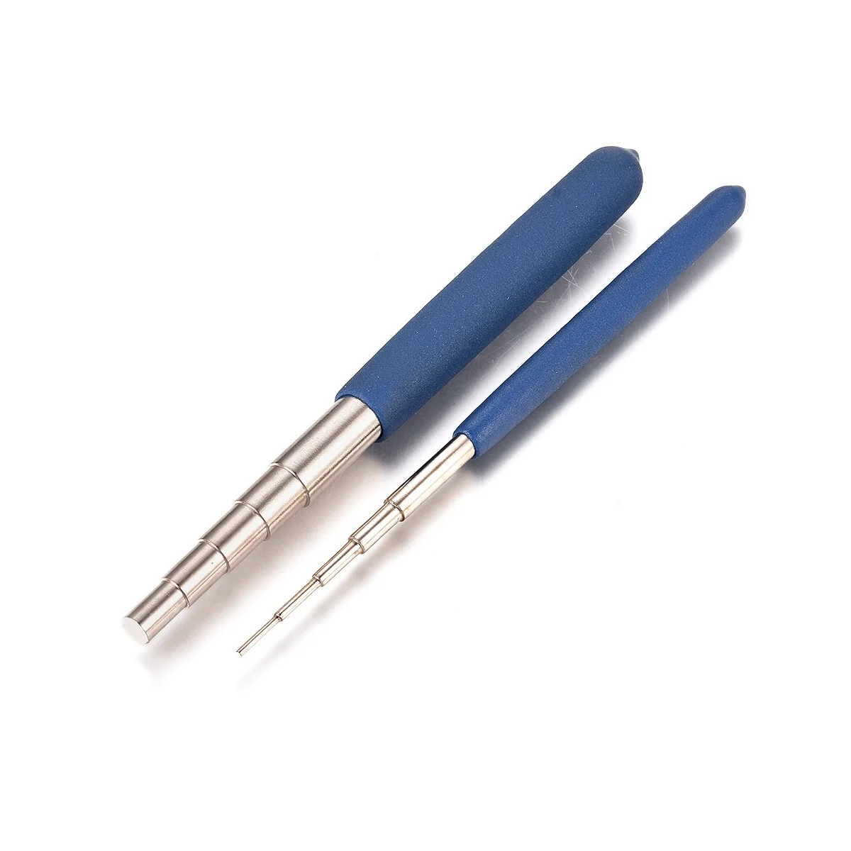 

2Pcs/Set Iron Wire Winding Rods Wire Wrapping Tool Blue with 10 Size Loop for DIY Jewelry Making Jump Ring Making