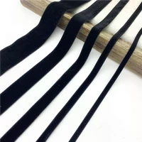 6mm 38mm black velvet ribbon for handmade gift bouquet wrapping supplies home party decorations christmas ribbons