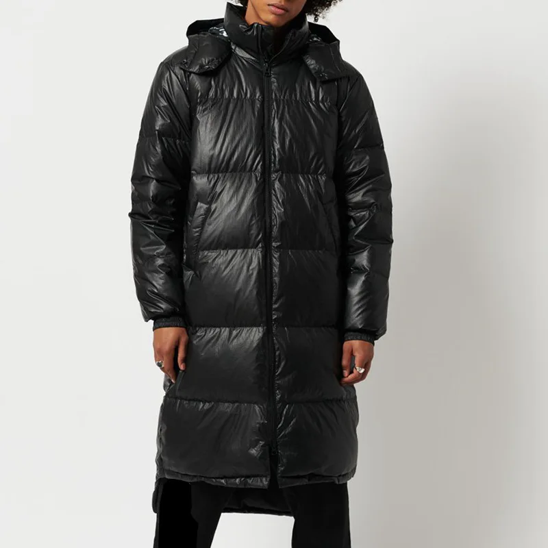 

Wepbel Man Parkas Jackets Long Sleeve Coat Padded Hooded Parkas Overcoats Zipper Autumn Keep Warm Winter Outwear Parkas