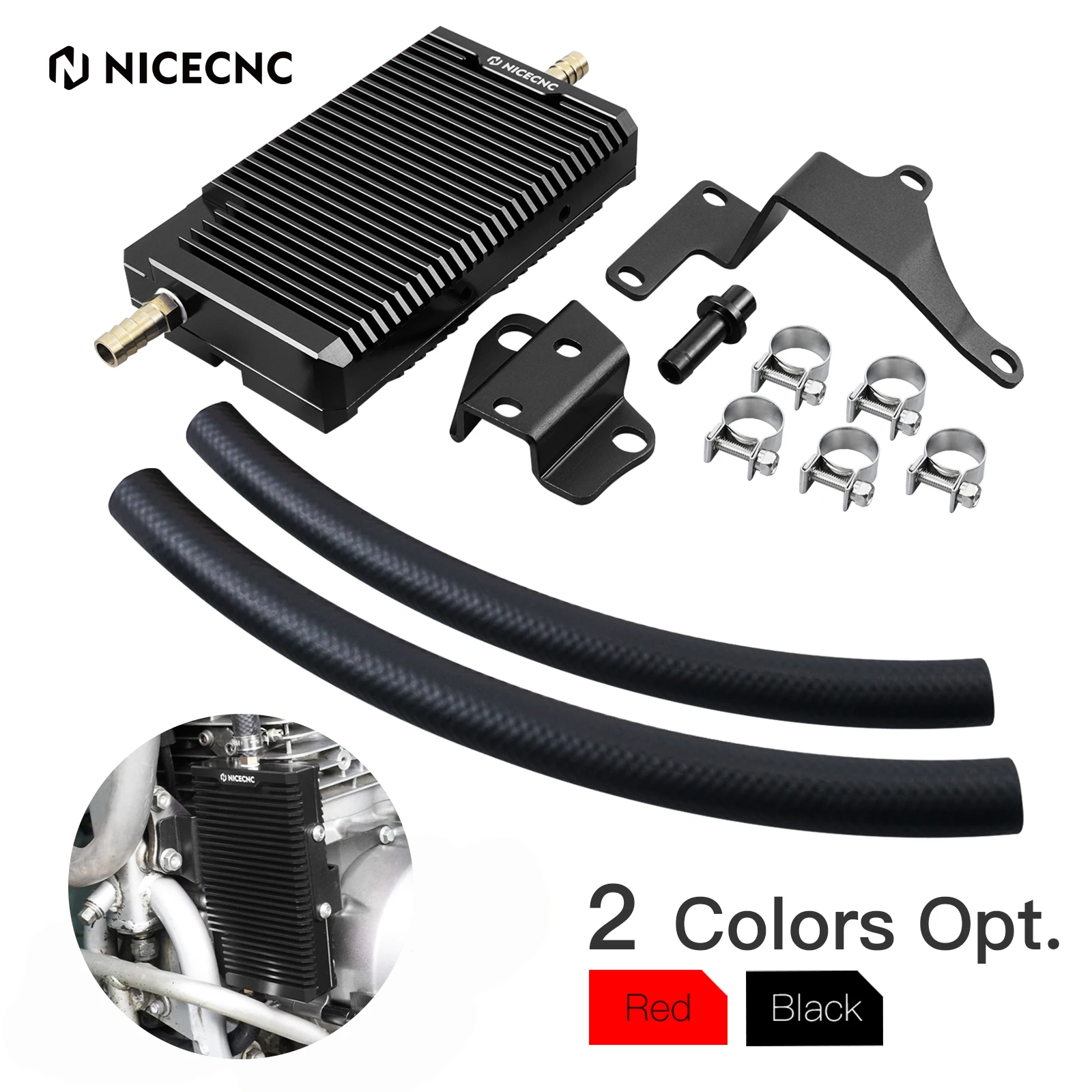 Engine Oil Radiator Cooling System Kit For Honda Xr650l Xr 650l 1993-2023 2022 2021 2020 2019