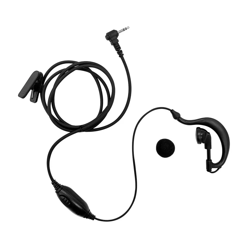 10 Pack lot 1 Pin 2.5mm G Shape Walkie Talkie Headset with PTT Mic Two Way Radio Earpiece Earphone for Motorola Talkabout Cobra enlarge