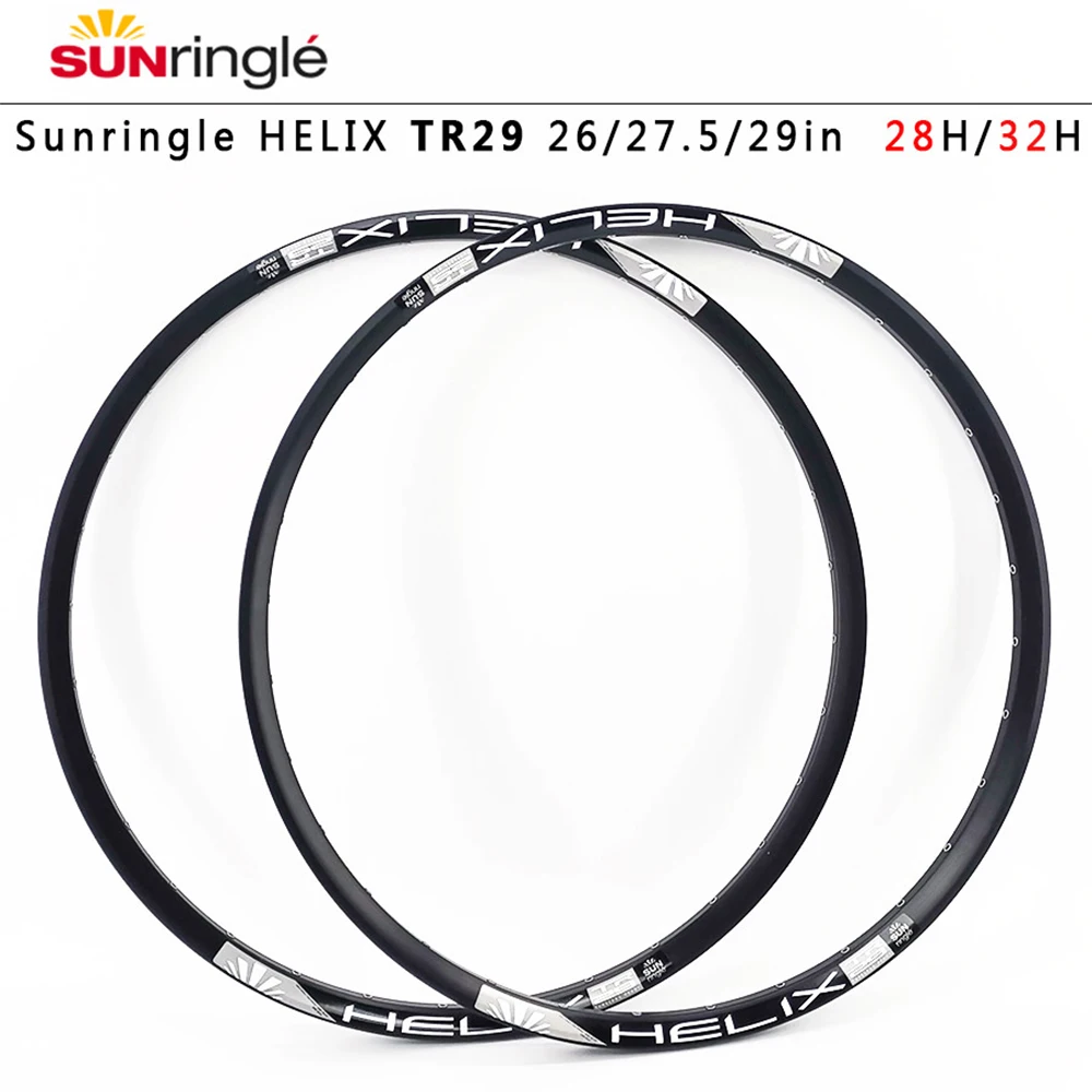 

Sunringle Rim HELIX TR25 TR27 TR29 26 27.5 29 inch Tubeless MTB Della Mountain Bike rim for am fr DH 28 32 hole Hoops Alloy Rim