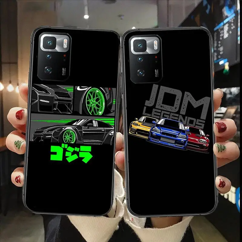 Japan JDM Nissan Sports Car New Phone Case For Redmi 9 9A 7A 10 8A 10A 8 Note 11 10S 7 11S Plus POCO X3 Pro Soft Silicone Covers