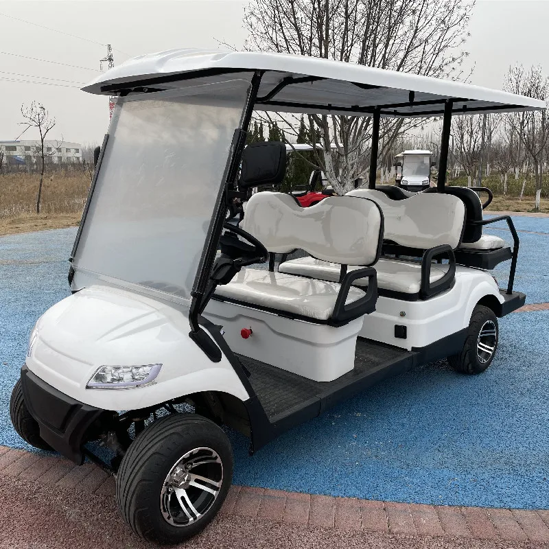 

Wholesale 2-4 Seat Electric Golf Cart Professional Manufacturer Sightseeing Vehicles in Tourist Attractions New Energy Electric