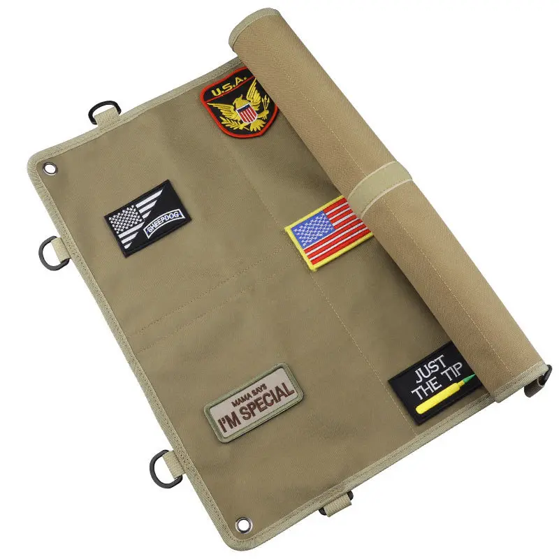 Tactical Patch Display Panel Holder Board for Military Army Combat Morale Uniform Hook and Loop Emblems