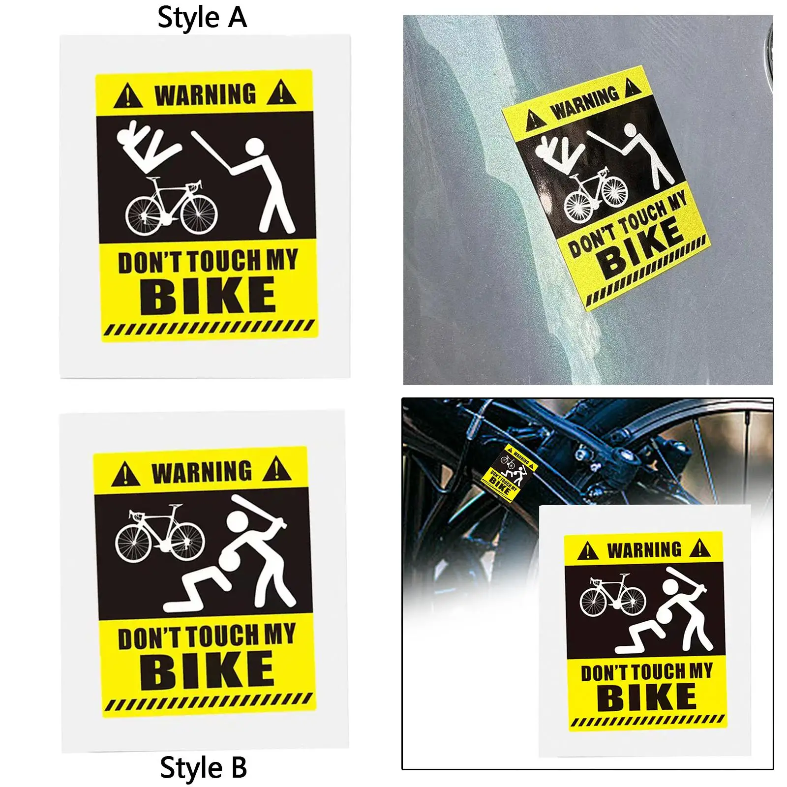 Наклейка на велосипед Dont Touch My Bike Protect Забавная 3D водонепроницаемая наклейка