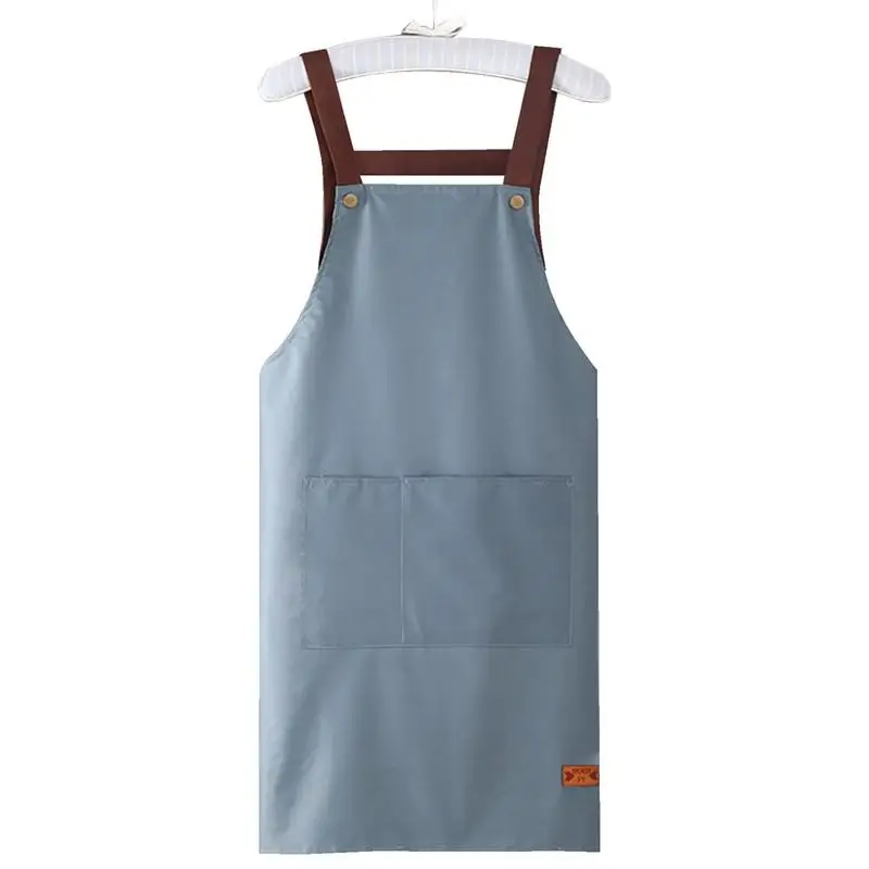 

Chef Apron With Pockets Dust-proof Stylist Aprons For Women Salon Adjustable Mens Aprons For Grilling Grill Apron For Barbecuing