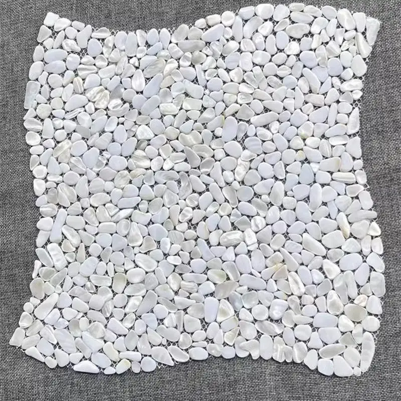Фото Мозаичная плитка из натурального перламутра лазурита неправильной формы 30x30 см для фоновых стен, кухонных и ванных комнат №1