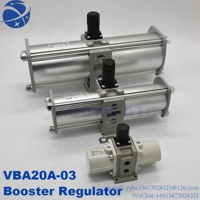 

Yun Yi SMC VBA40A-04 Pneumatic Booster Regulator Rc1/2 For Industrial Air Tank Parts VBA Combination Pressure Booster Regulator