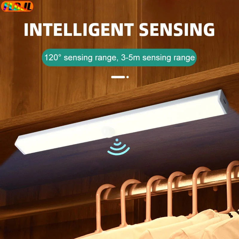 

LED Night Lights Wireless Motion Sensor USB Rechargeable Kitchen Cabinet Closet Wardrobe Corridor Light Night Lamp Lighting