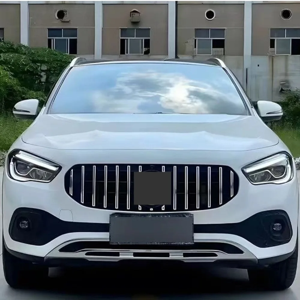 Фото Сетчатая решетка переднего бампера в черном стиле для Mercedes-Benz GLA Class H247 GLA250 GLA200 AMG 2020-2024, комплект для замены и тюнинга №3