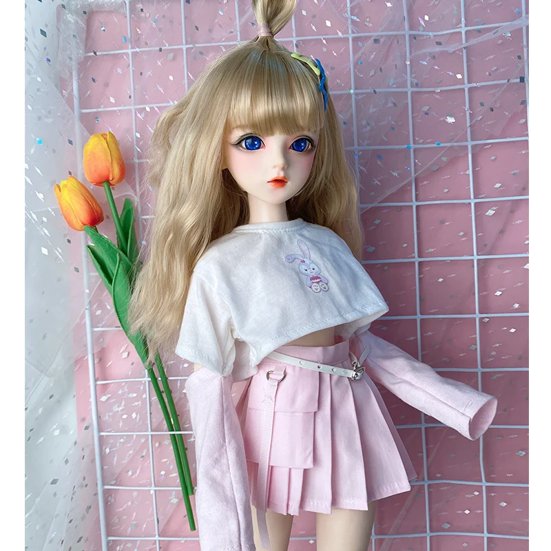 

60CM BJD doll Cute clothes Nansen Nanyang Black White Pink 1/3 1/4 1/6 Doll accessories Children's toys