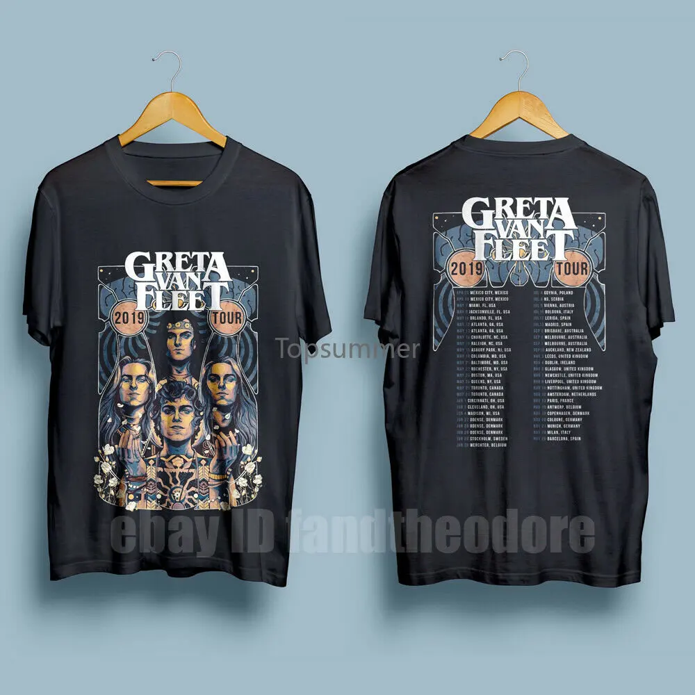 

Футболка Greta Van Fleet March Of The Peace Army Tour 2019 Мужская Футболка размер S-Xxl мужская приталенная футболка для взрослых S-Xxxl