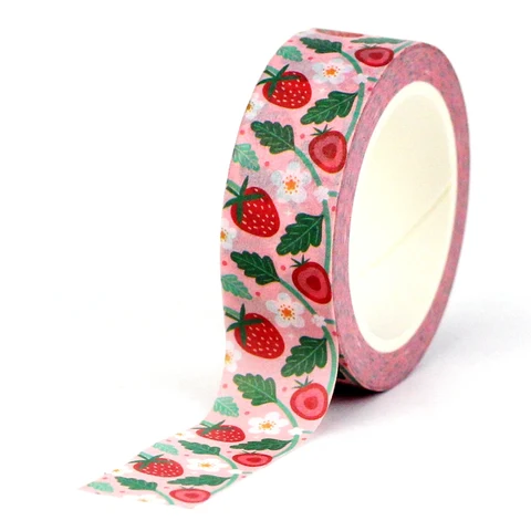 GREATHOPE WASHI TAPE декоративная лента клубника и листья