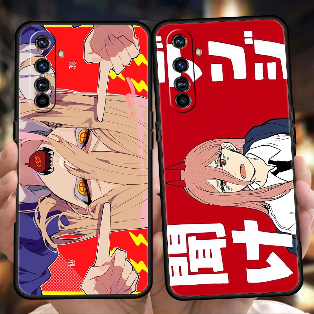 

Anime Chainsaw Man Makima Phone Case Cover for Oppo A12 A15 A16 A74 A76 A54 Reno 6 7 Find X5 Pro A9 2020 Plus 5G Silicone Shell