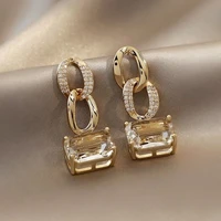 accessory jewelry retro chain geometric shape trend women39 hanging earrings earrings gold personality