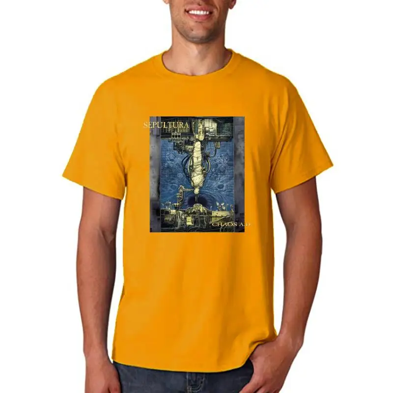 

Мужская летняя футболка Sepultura - Chao