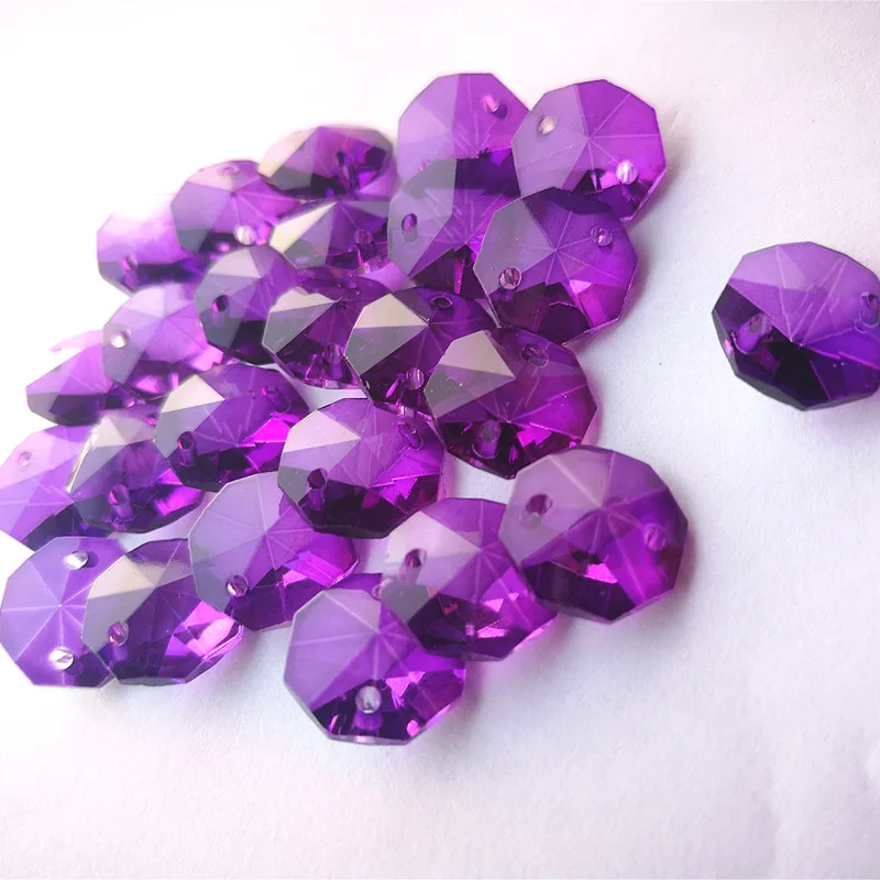 

Хрустальные бусины TZ 14 мм темно-фиолетовые