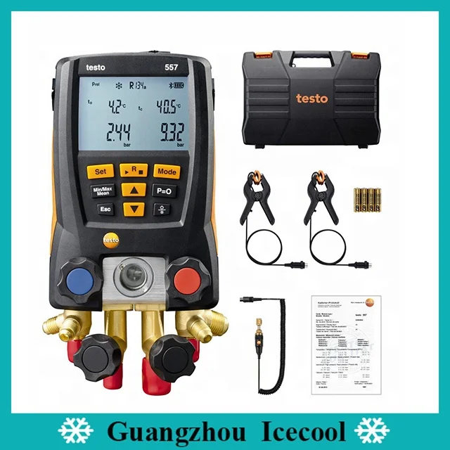 

557 set Blue-tooth function Digital Refrigeration Gauge Testo557 NO.0563 1557 with Vacuum probe