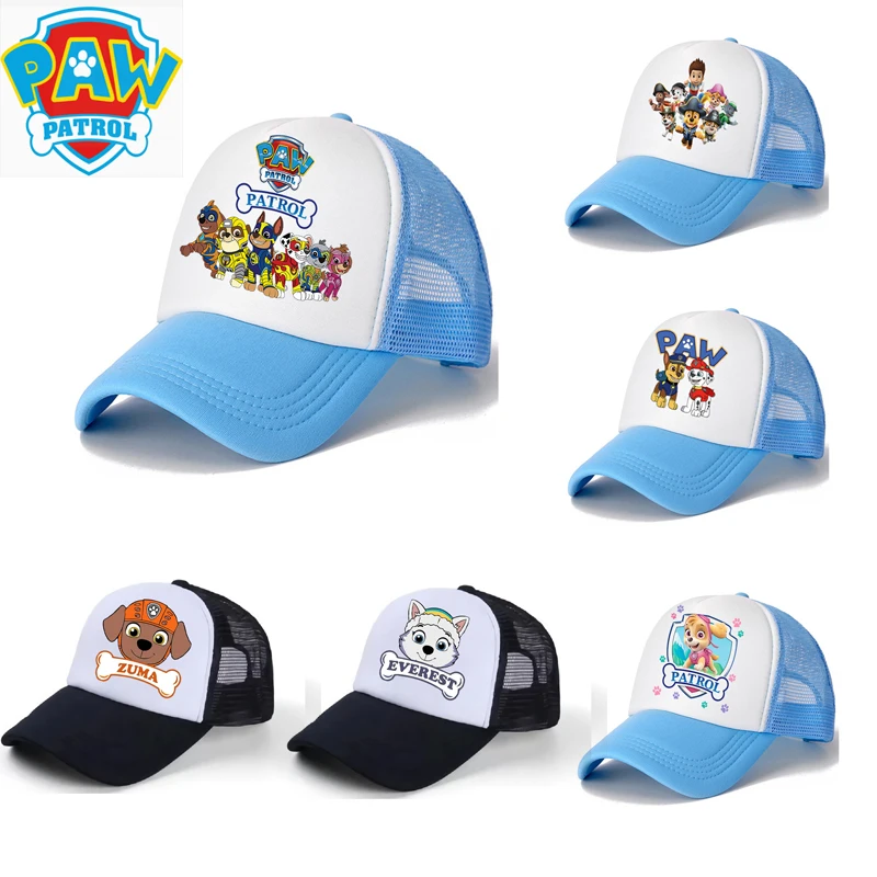 

Paw Patrol Children Cartoons Baseball Cap Unisex Puppy Marshall Chase Figures Anime Breathable Sponge Hat Boys Toys Girls Gift